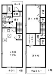 テラスMの物件間取画像